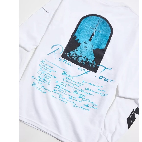 Urban Outfitters Post Malone Runaway Tour Long Sleeve Tee - Picture 3 of 7